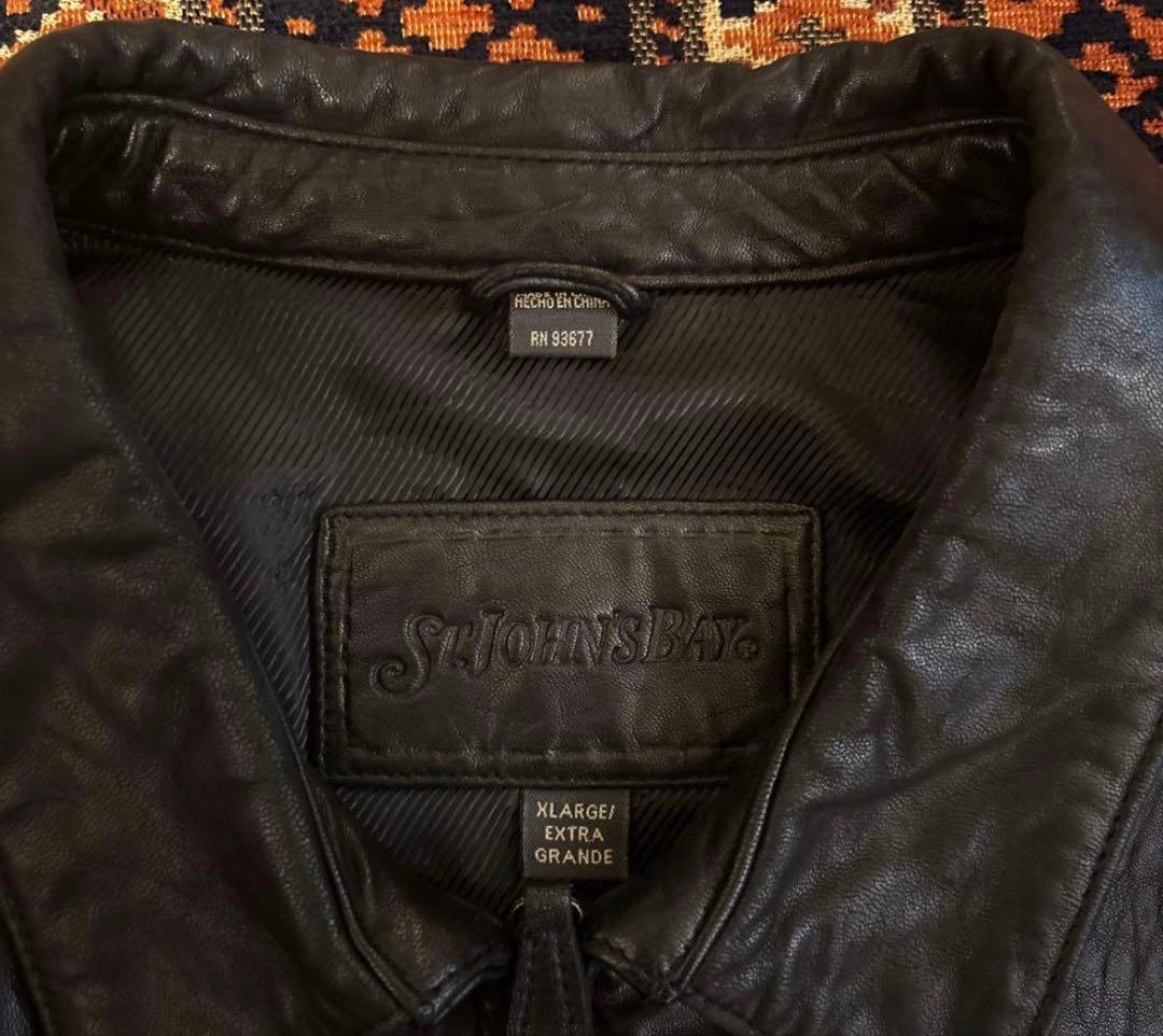St. John's Bay レザージャケット　本革　Vintage 00s
