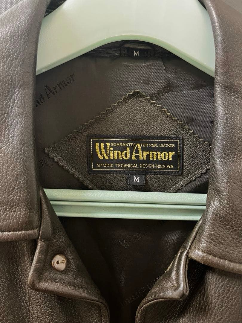 最高級★ Wind Armor ウィンドアーマー レザーコート 鹿革 ブラック