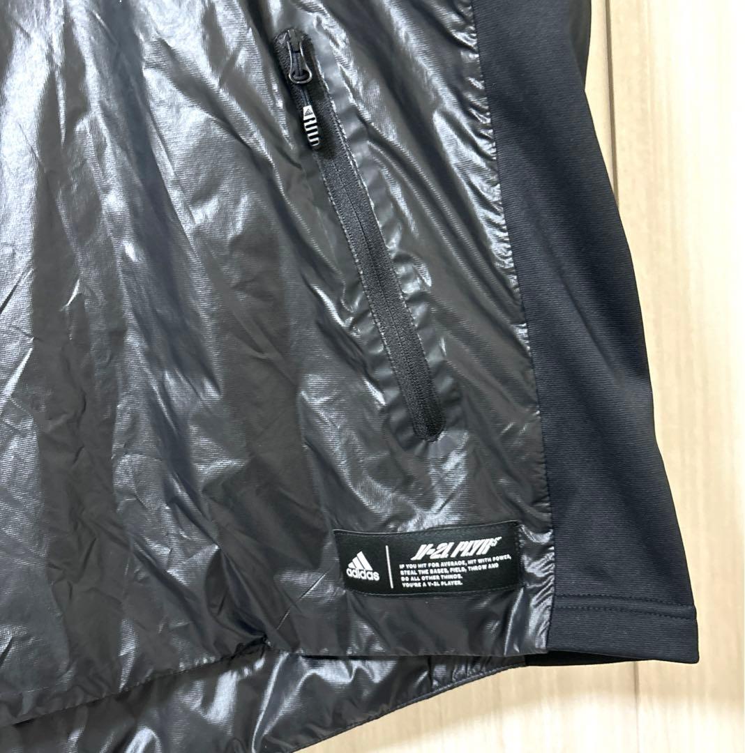 【極美品】adidas ウインドブレーカー 野球 ナイロン 中綿入り 半袖　4L
