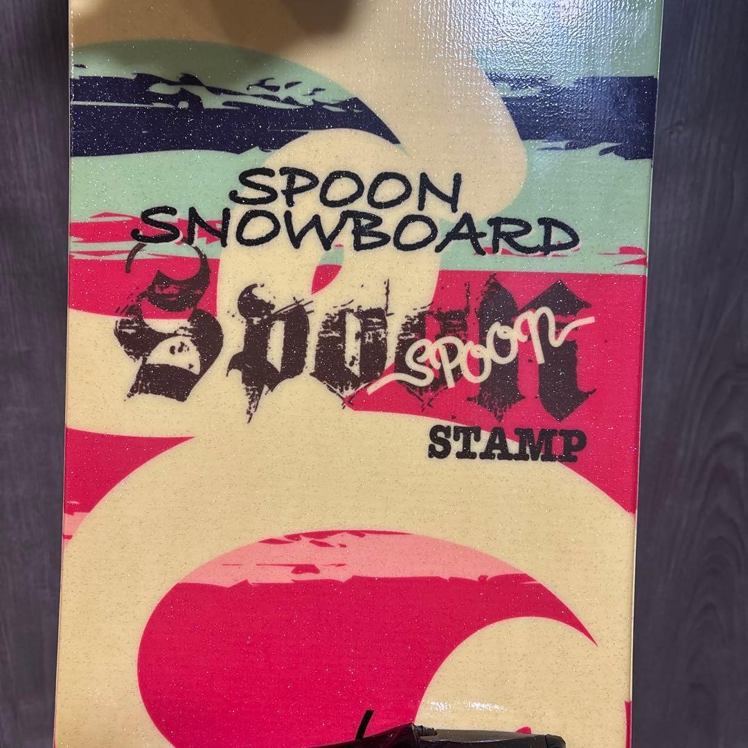 SPOON スノーボード マルチカラー 143cm ビンディング付き