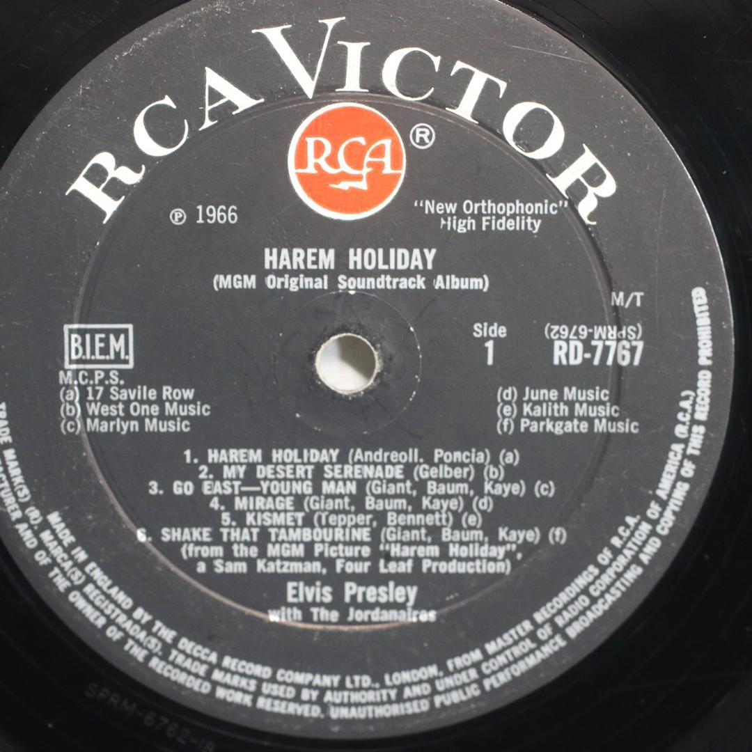 英LP Elvis Presley Harem Holiday UK盤 深溝