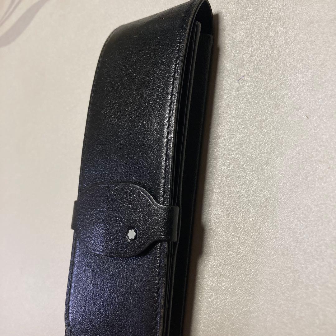 Montblanc モンブラン 本革　筆箱　ペンケース　2-3本用　レザー
