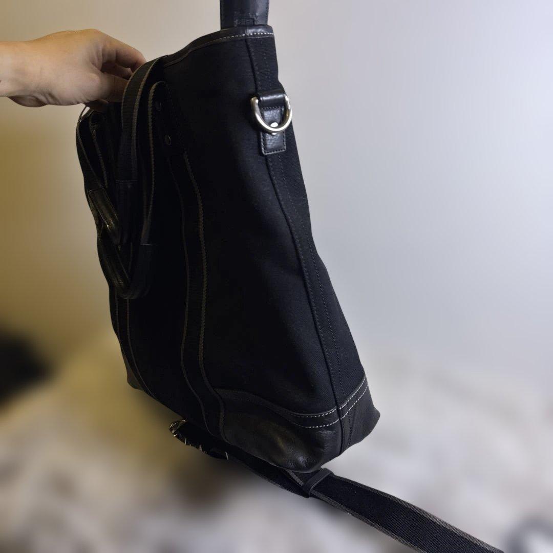 【良品】COACH コーチ　ブラック トートバッグ NFC1260-F70578