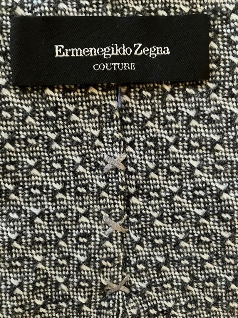 Ermenegildo Zegna COUTURE カシミヤ ウール ネクタイ