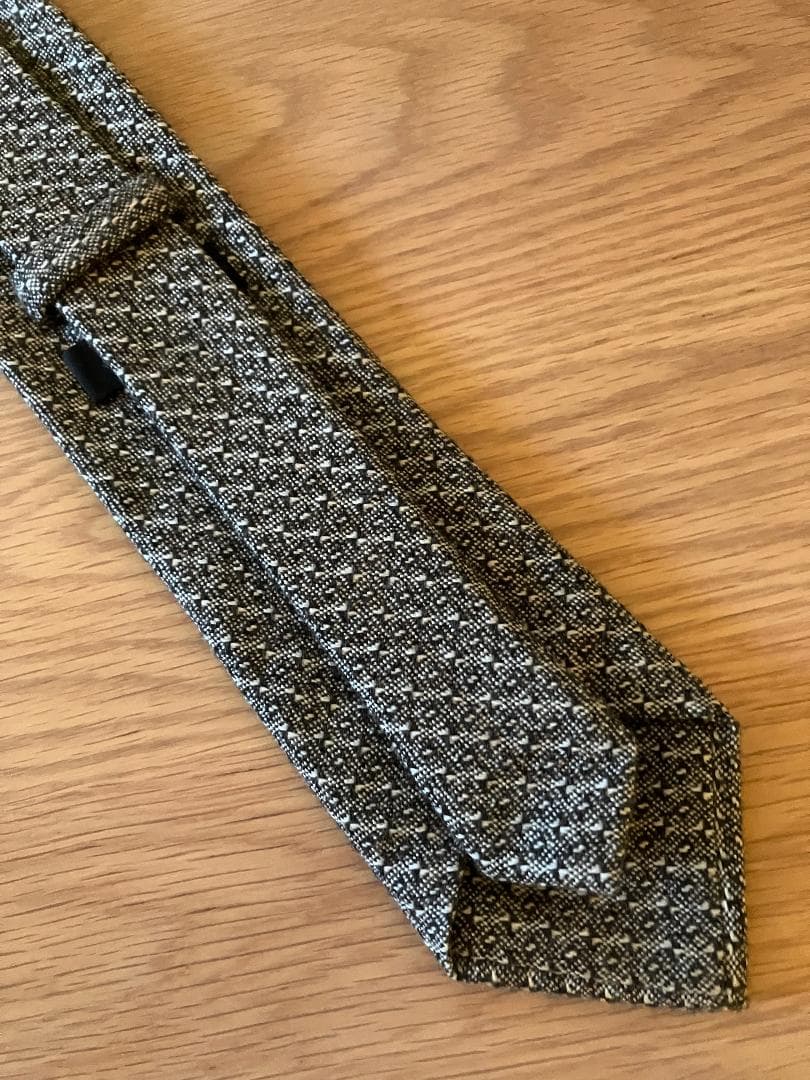 Ermenegildo Zegna COUTURE カシミヤ ウール ネクタイ