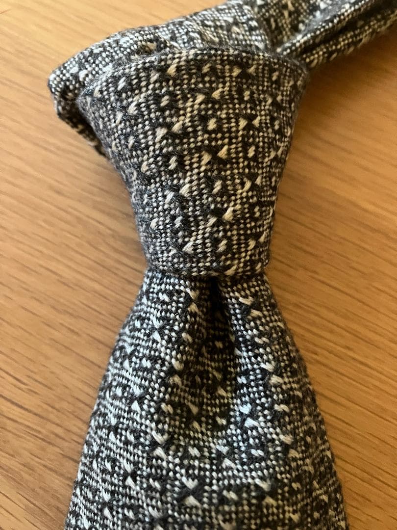 Ermenegildo Zegna COUTURE カシミヤ ウール ネクタイ