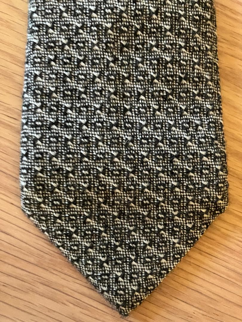 Ermenegildo Zegna COUTURE カシミヤ ウール ネクタイ