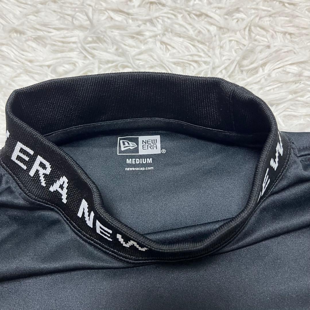 人気モデル ニューエラ ゴルフ NEWERA GOLF モックネック 半袖 黒