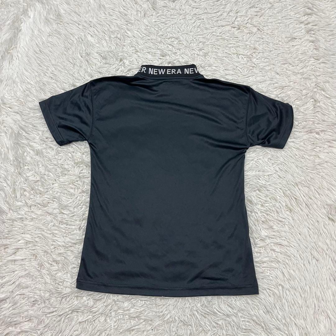 人気モデル ニューエラ ゴルフ NEWERA GOLF モックネック 半袖 黒