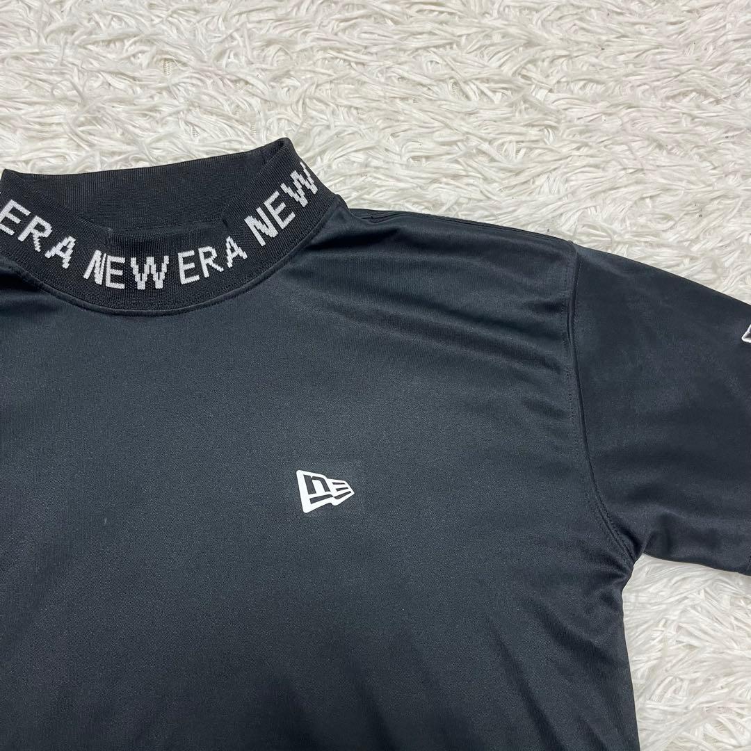 人気モデル ニューエラ ゴルフ NEWERA GOLF モックネック 半袖 黒
