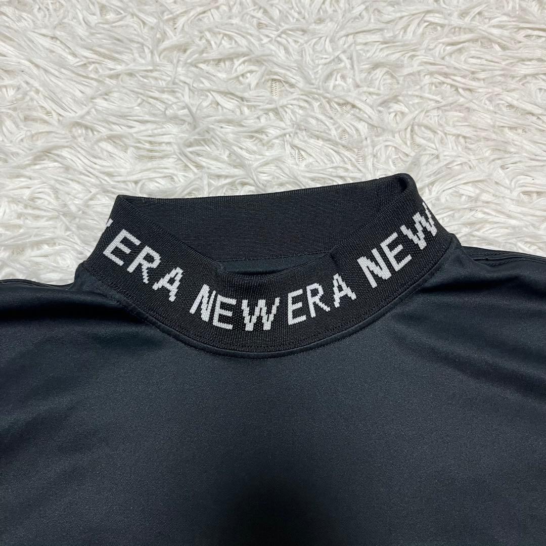 人気モデル ニューエラ ゴルフ NEWERA GOLF モックネック 半袖 黒