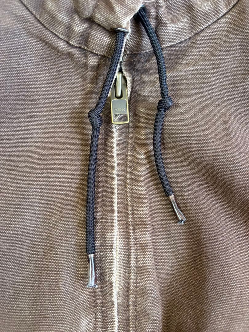 Carhartt アクティブジャケット数原龍友着用 ダメージ フェード ブラウン