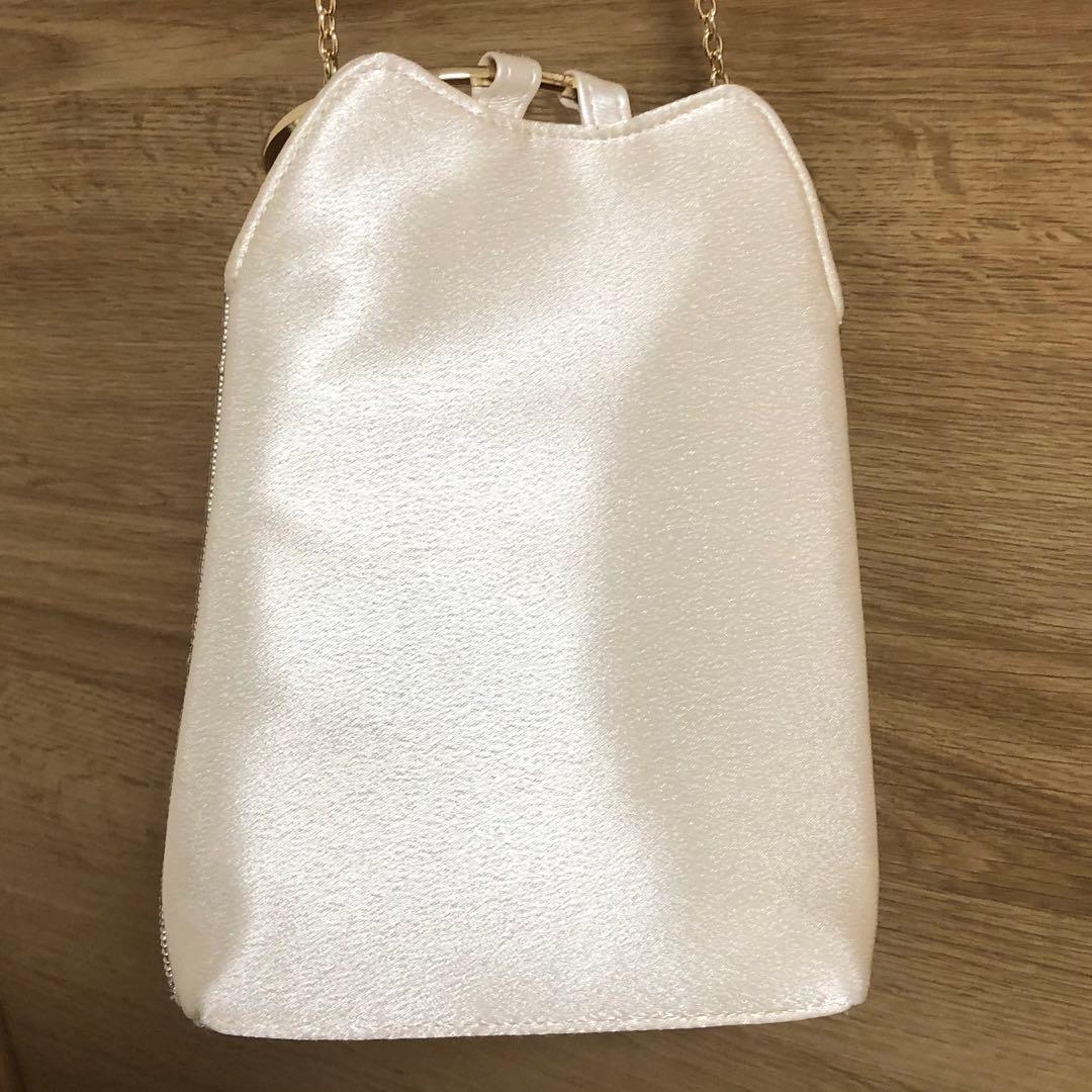 【美品】2WAY仕様リングハンドルビジューバッグ
