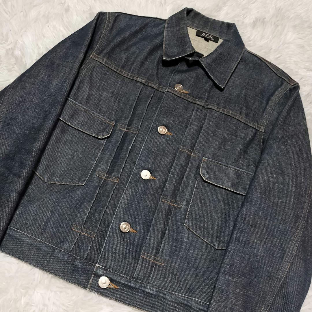 【美品】 A.P.C デニムジャケット 2nd M 濃紺 アーペーセー