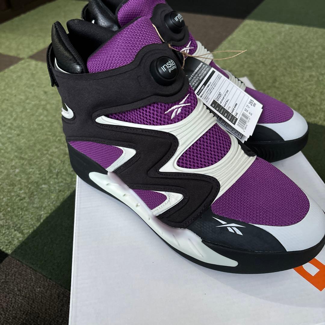 最終値下げReebokインスタポンプヒューリーゾーン 紫×黒