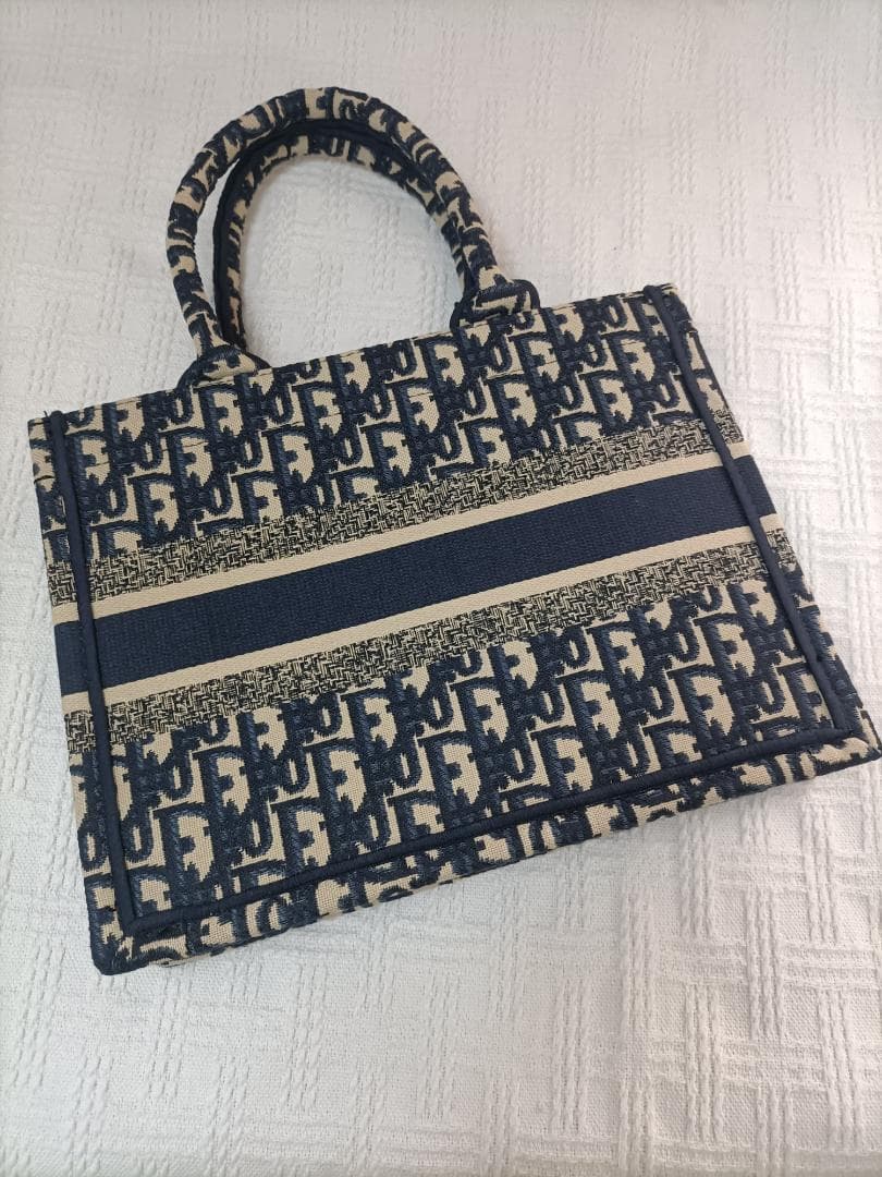 Sサイズ【美品】スモールトートバッグ レディース ネイビー