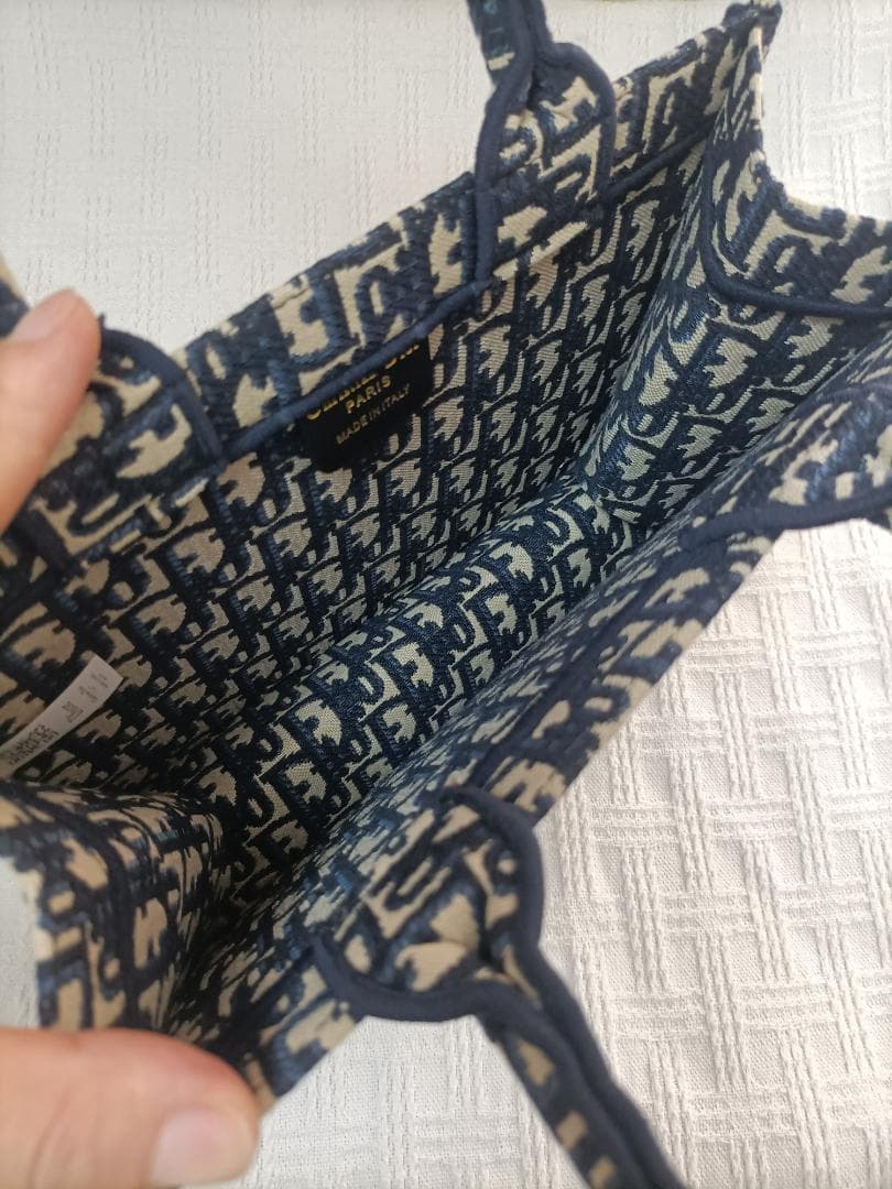 Sサイズ【美品】スモールトートバッグ レディース ネイビー