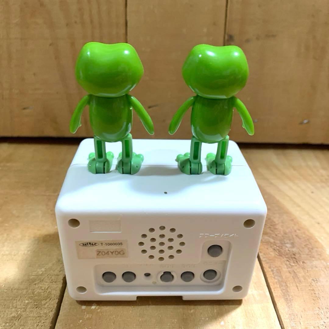 リズム 【ケロクロック2 KERO CLOCK 】目覚まし時計 デジタル時計Ⓜ︎