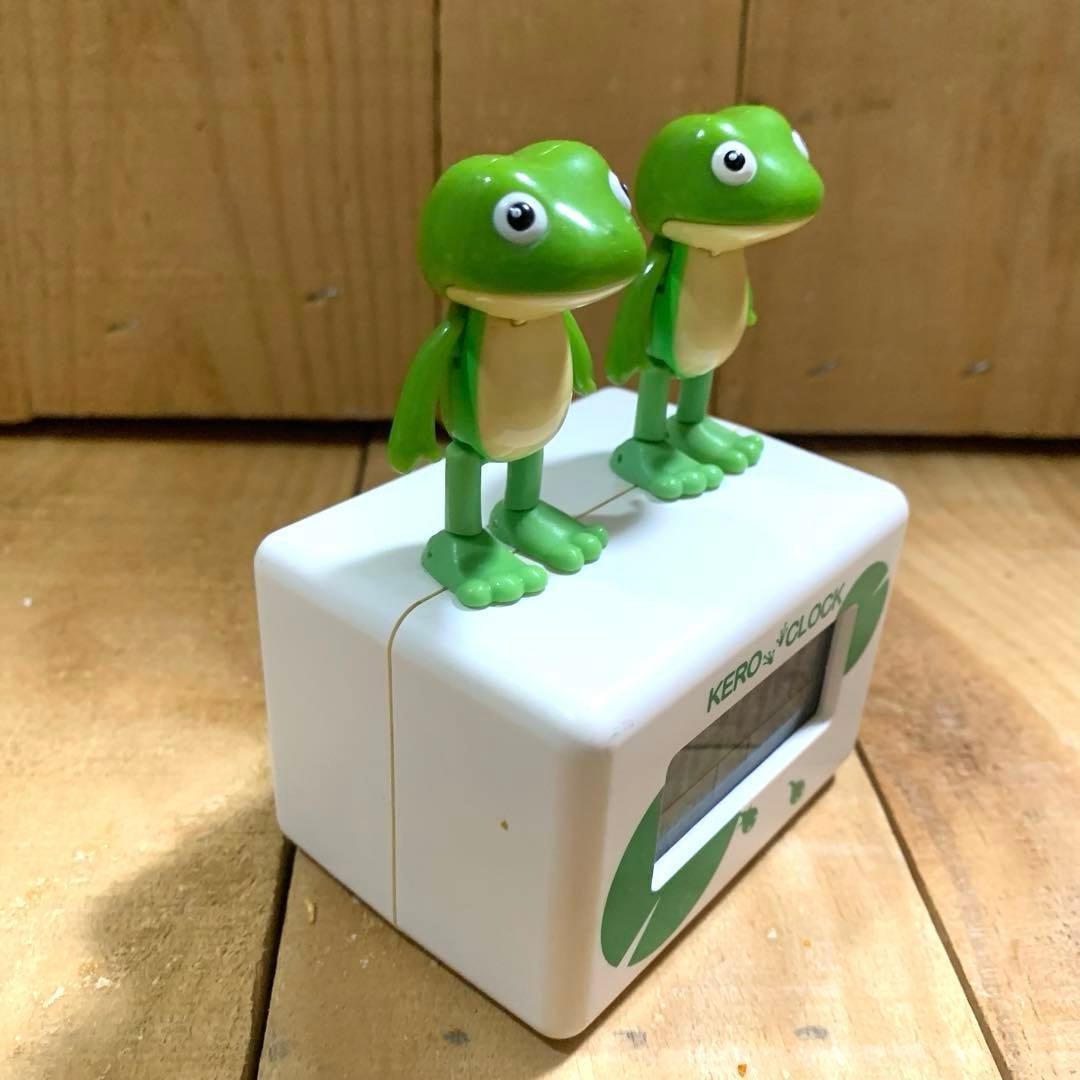 リズム 【ケロクロック2 KERO CLOCK 】目覚まし時計 デジタル時計Ⓜ︎