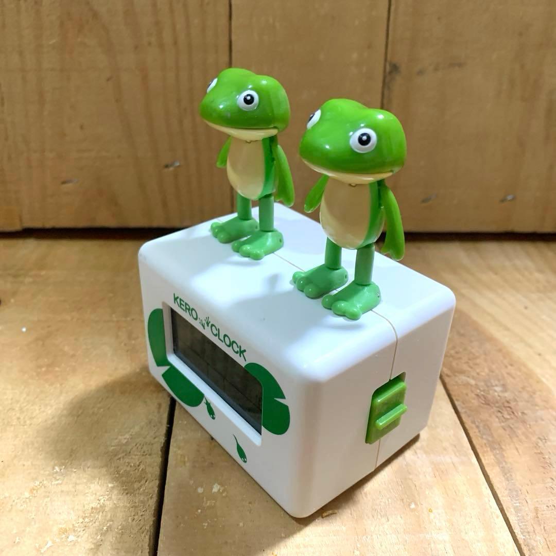 リズム 【ケロクロック2 KERO CLOCK 】目覚まし時計 デジタル時計Ⓜ︎