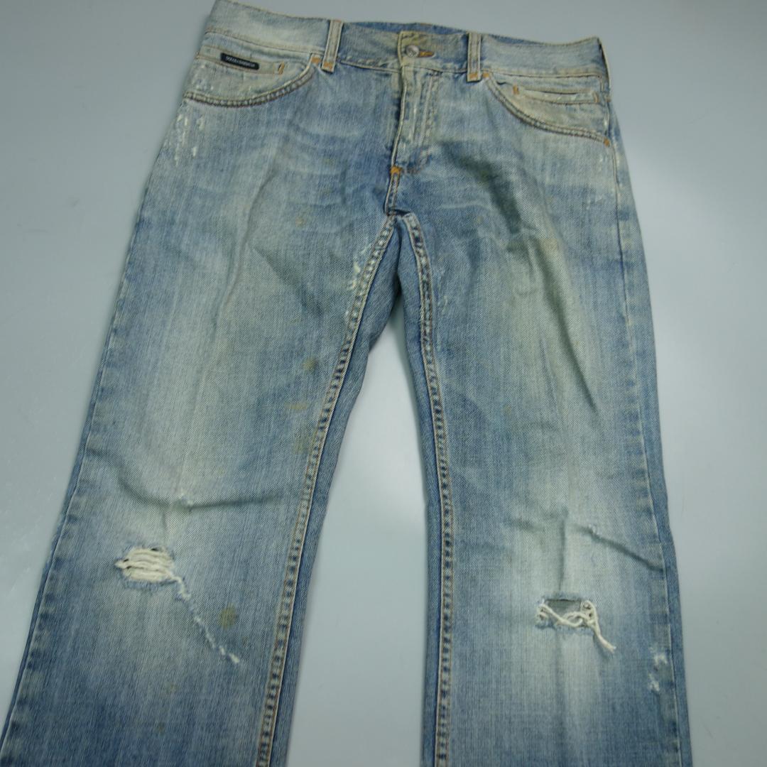 S*様 9550 ドルガバ 16CLASSIC ダメージ加工デニム メンズ 46