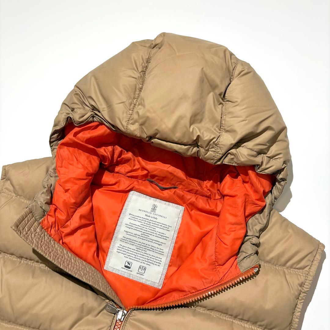 【極美品】 BRUNELLO CUCINELLI ダウンベスト ベージュ L