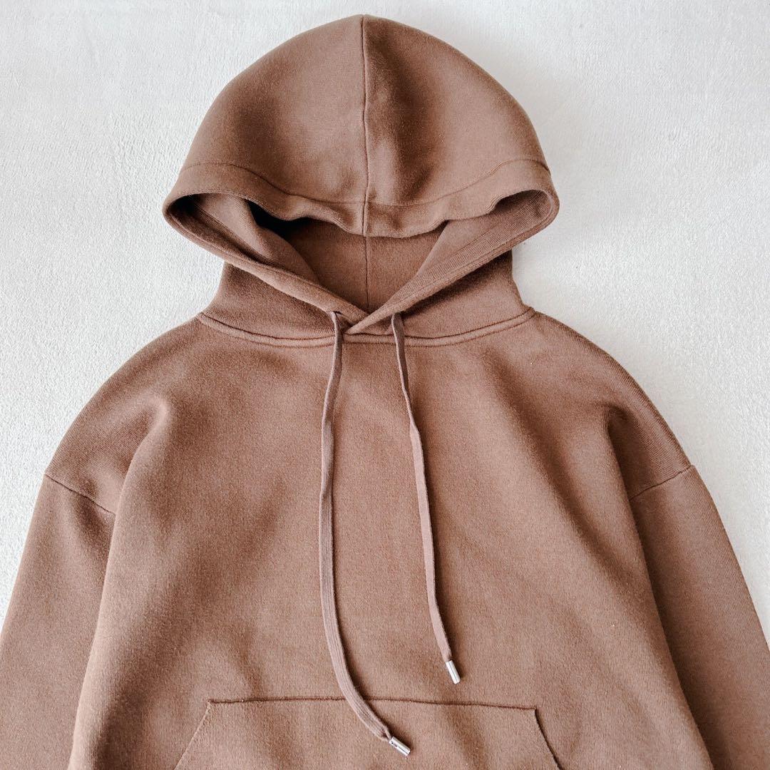美品✨CABaN コットンカシミヤ パーカー プルオーバー　ブラウン 近年　L