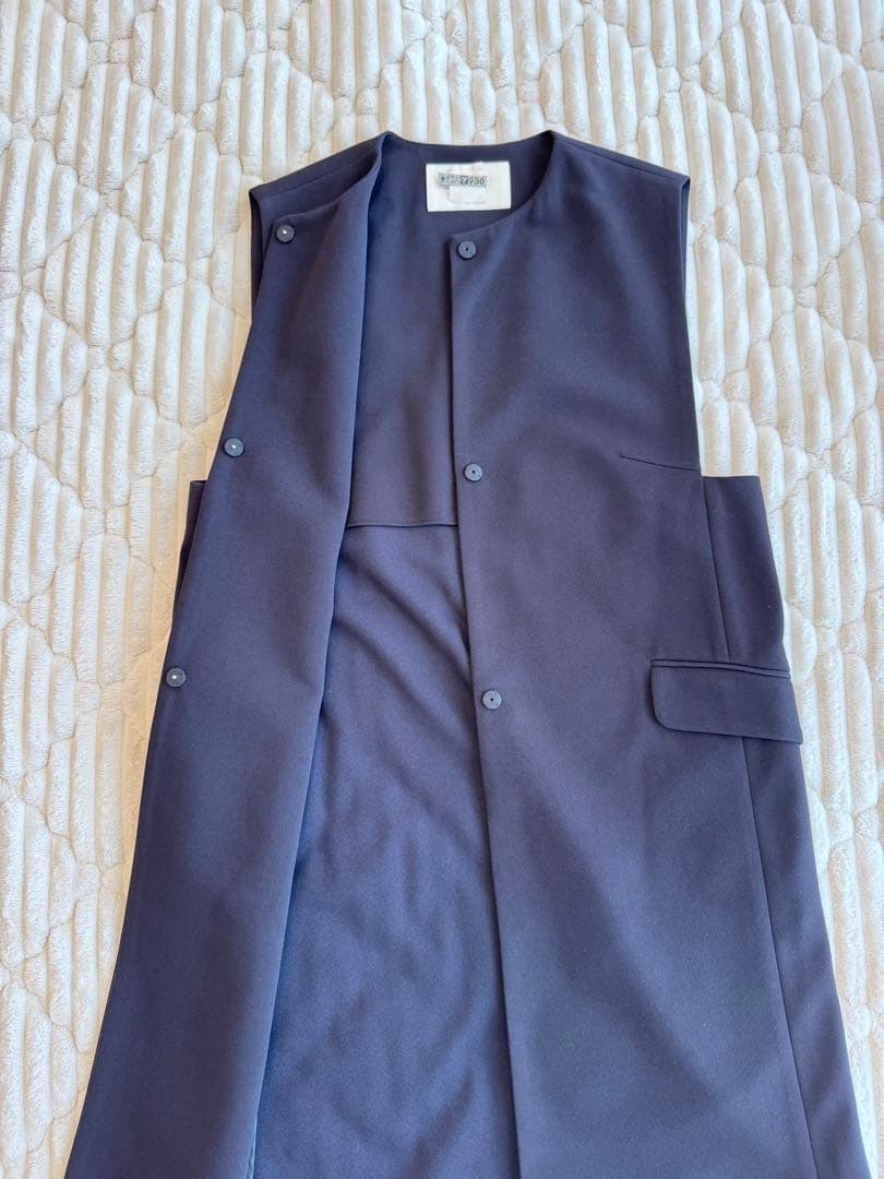 【美品】Ballsey ドライアムンゼン　クルーネックロングジレ　36