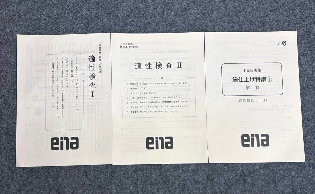 ena総仕上げ特訓全4日間分2024〜2025年版適正検査　迅速発送