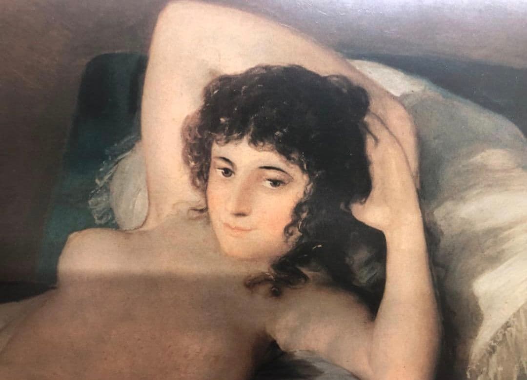 フランシスコ・デ・ゴヤ 裸のマハ Maja desnuda 複製画 額装