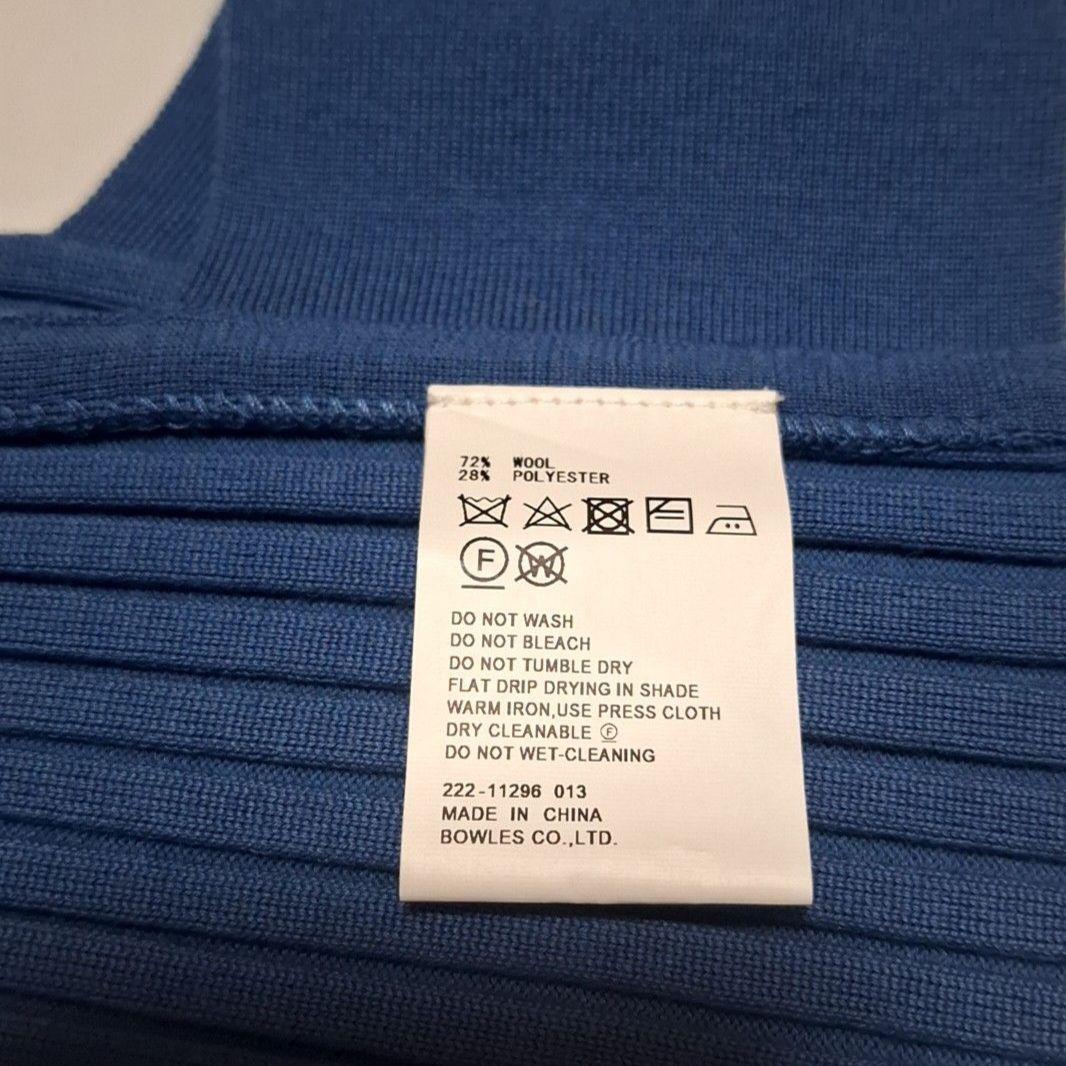 ハイク ニットベスト HYKE WIDE RIBBED ワイドリブ クロップド