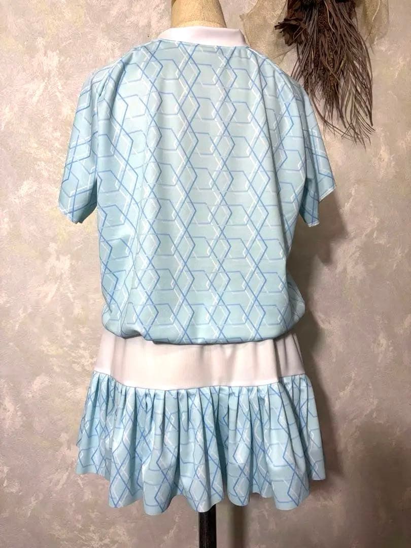 テニスウエア ワンピース ブルー