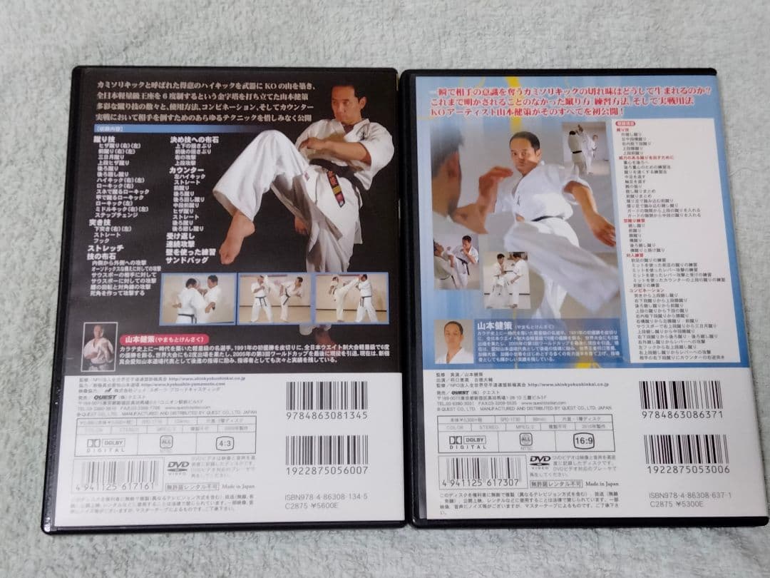 DVD 新極真会山本健策カミソリキックとカミソリキック実践編の二本セット