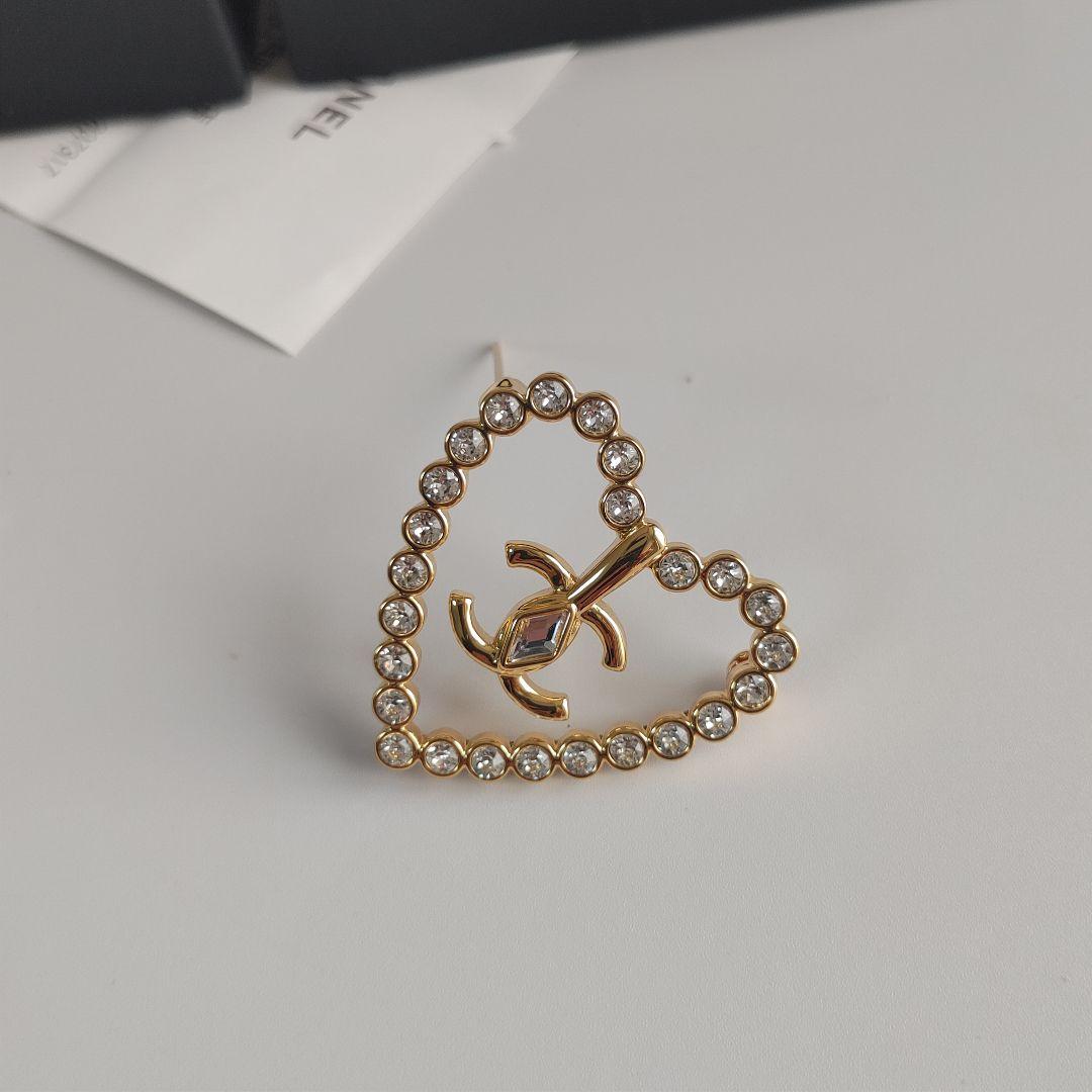 CHANEL ハート ココマーク ブローチ
