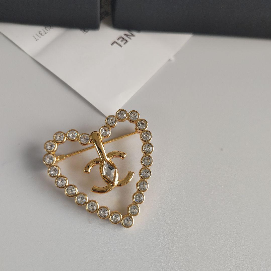 CHANEL ハート ココマーク ブローチ