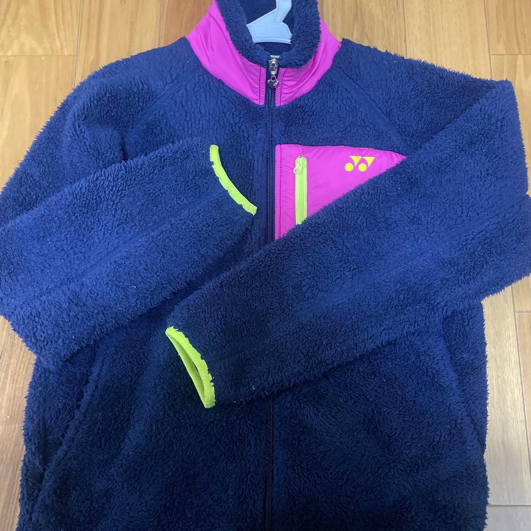 YONEX フリースジャケット ネイビー/ピンク