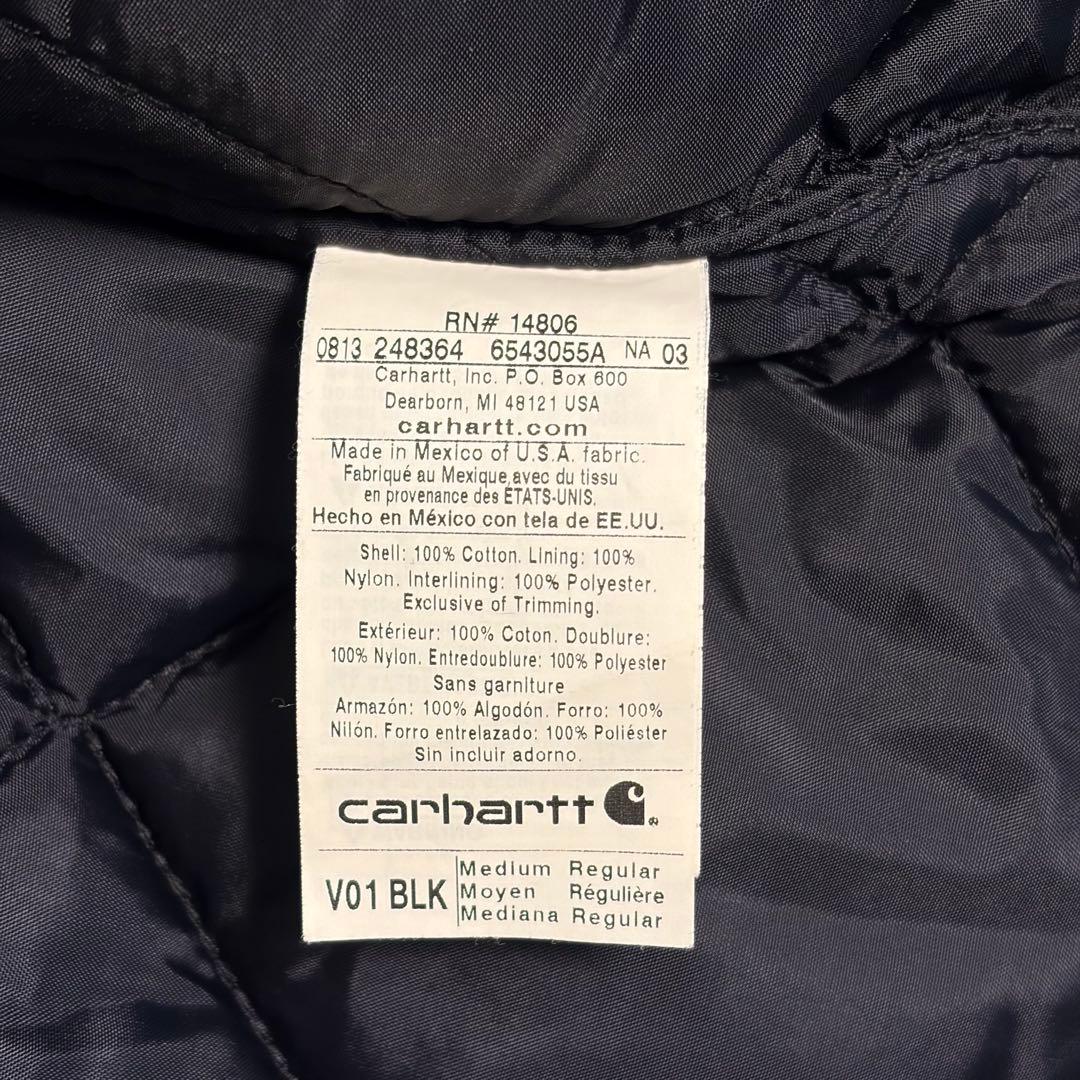 Carhartt メキシコ製 ダックベスト M V01-BLK