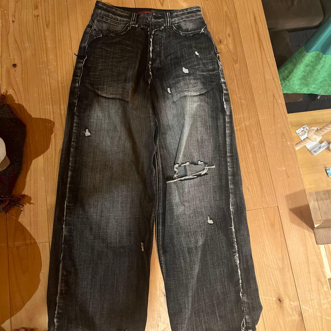 Jaded London 円堂守着用 size 26 ワイドデニム