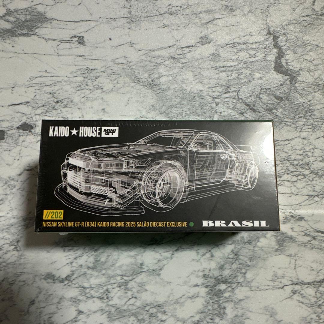 ミニカー KAIDO HOUSE NISSAN GT-R R34 BRASIL