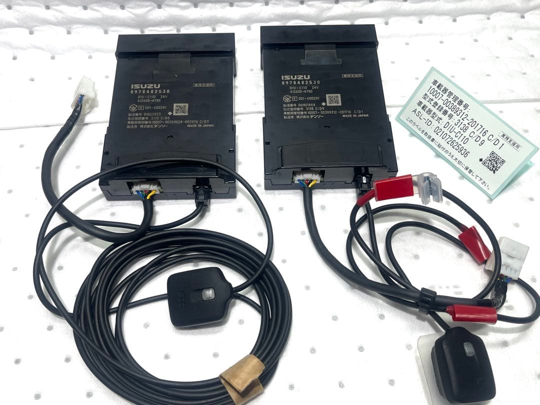 いすゞ純正　ETC2.0 新車外し未使用 デンソー製　DIU-C110 24V