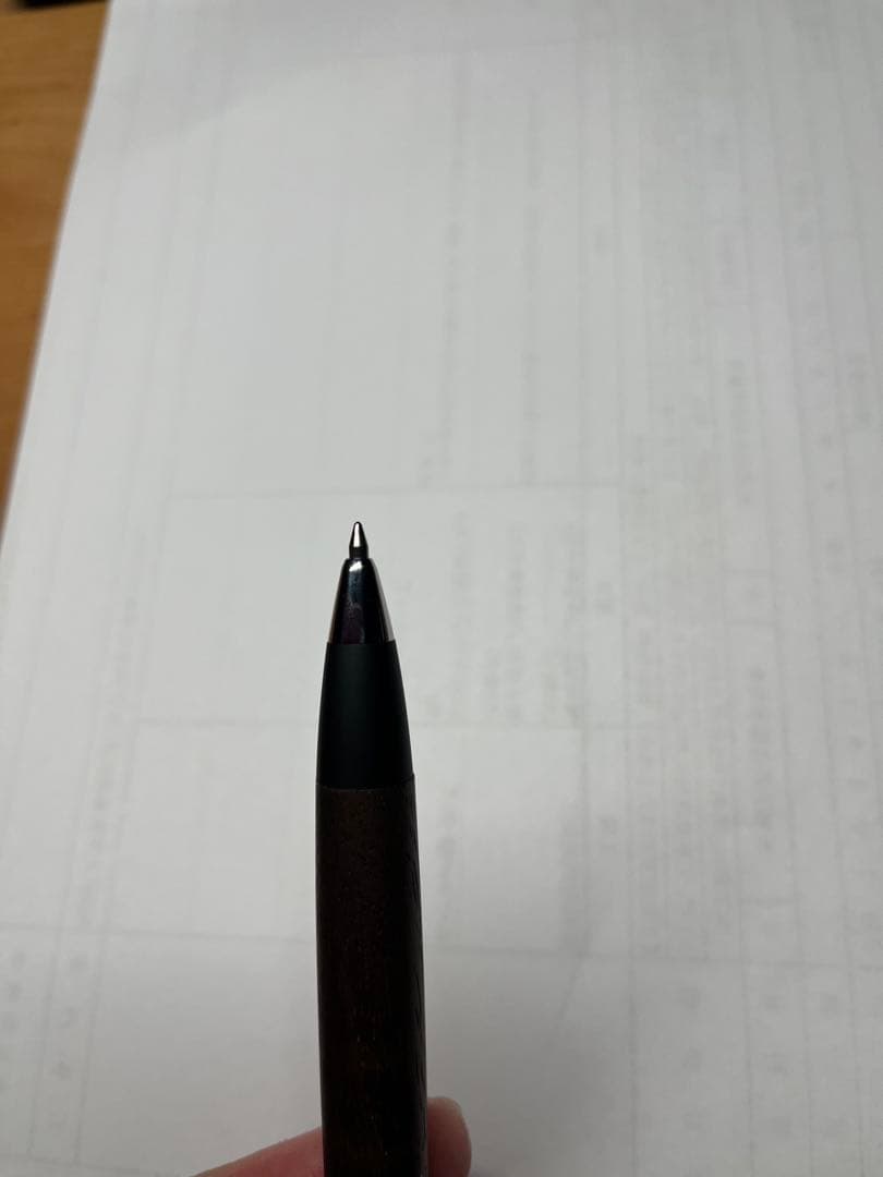 【美品】野原工芸 胡桃 ブラックウォールナット 新型スタンダードボールペン