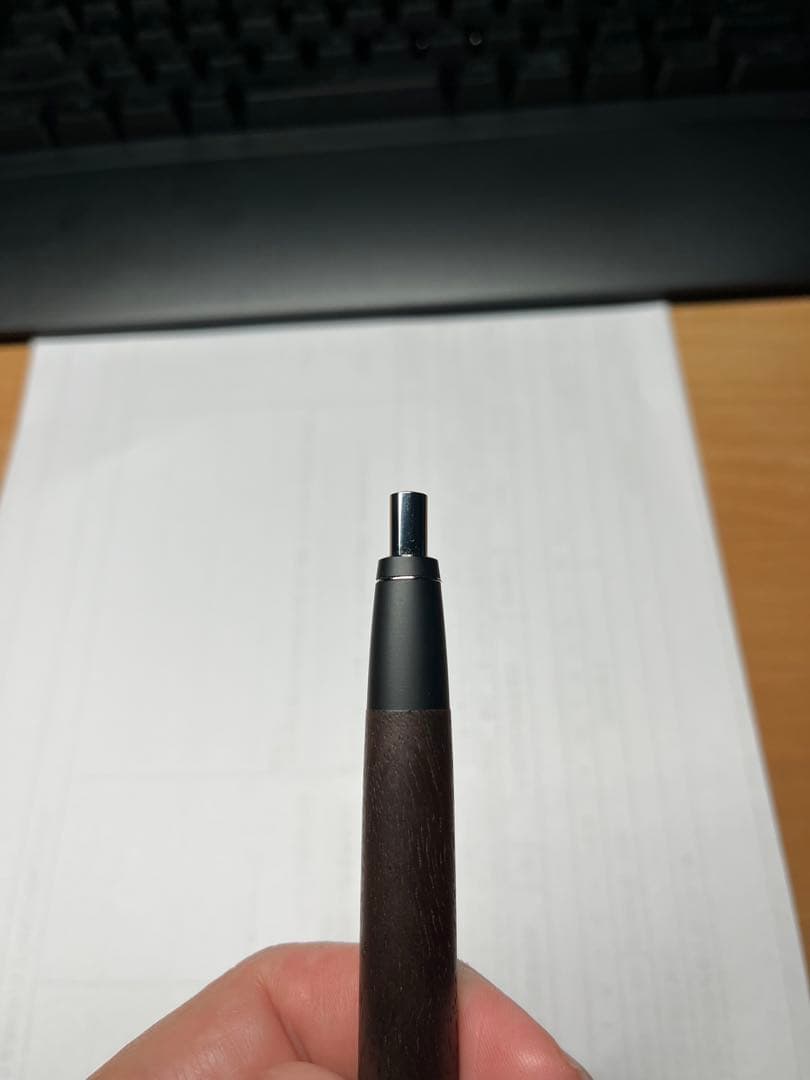 【美品】野原工芸 胡桃 ブラックウォールナット 新型スタンダードボールペン