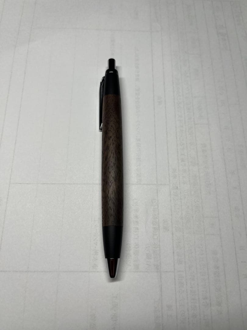 【美品】野原工芸 胡桃 ブラックウォールナット 新型スタンダードボールペン