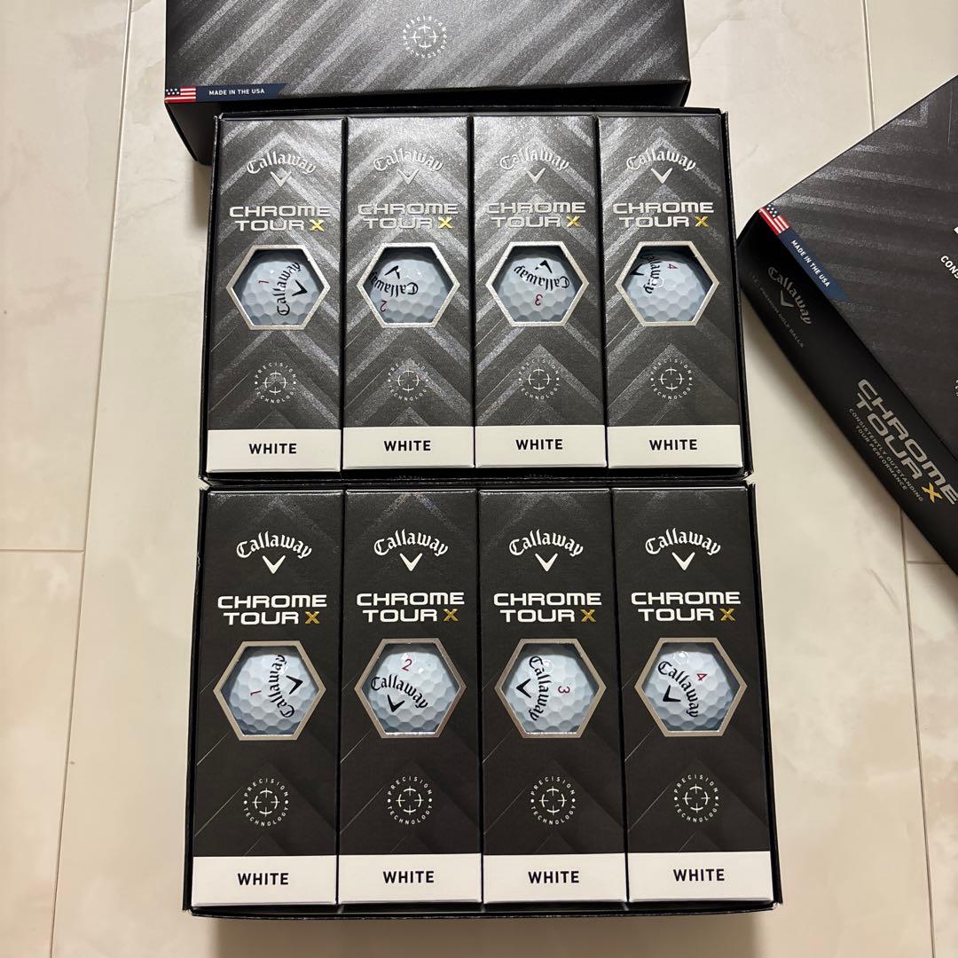 Callaway Chrome Tour X ホワイト 2ダース