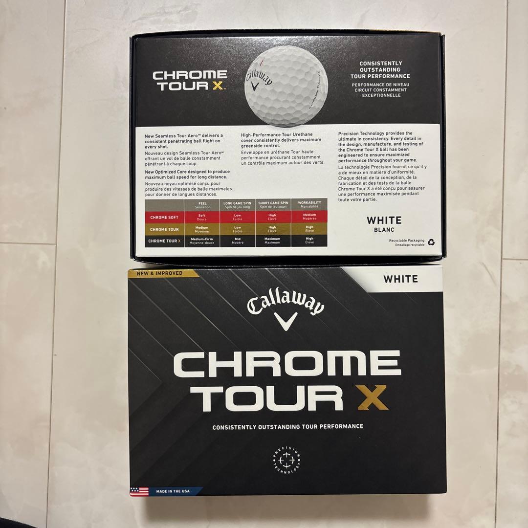 Callaway Chrome Tour X ホワイト 2ダース
