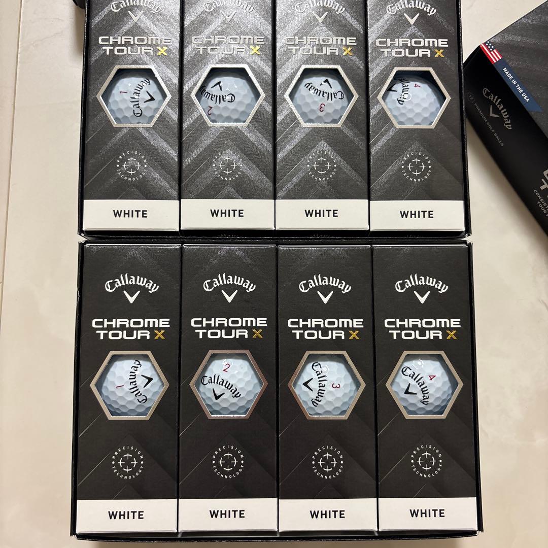 Callaway Chrome Tour X ホワイト 2ダース