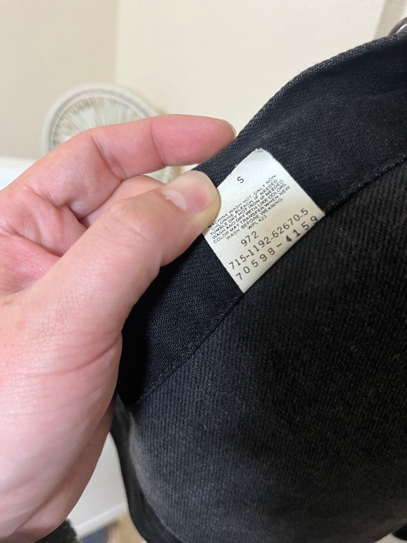 希少 USA製 Levi's 70598 4159ブラックデニムジャケット