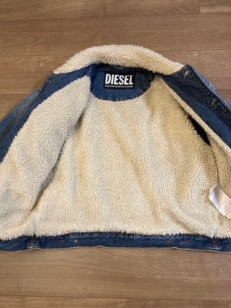 DIESEL ボア裏地 デニムジャケット　Sサイズ