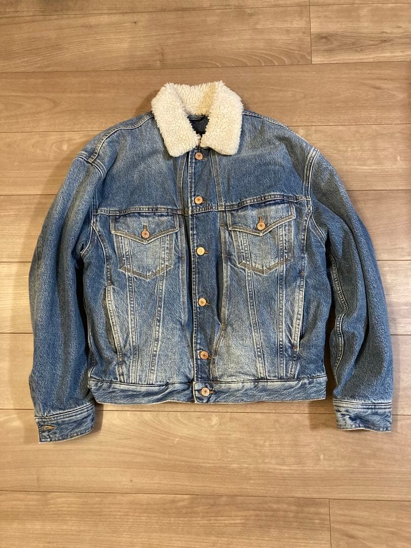DIESEL ボア裏地 デニムジャケット　Sサイズ