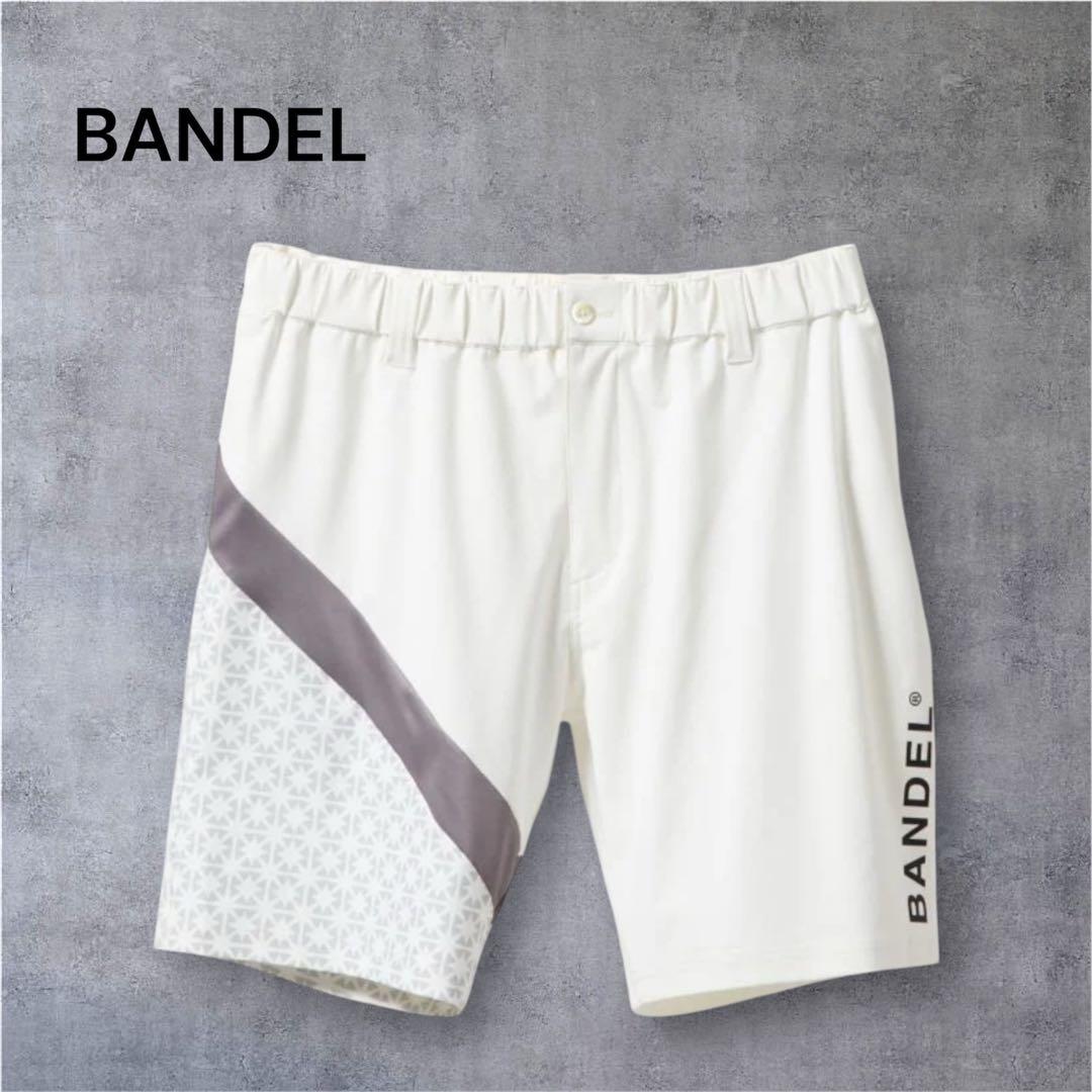 【新品・タグ付き】BANDEL メンズ ショートパンツ ホワイト グレー L
